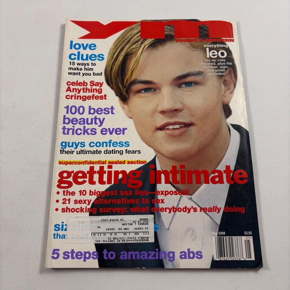 YM Young & Modern Magazine May 1998 Leonardo DiCaprio Cover 90s Teen Lifestyle
